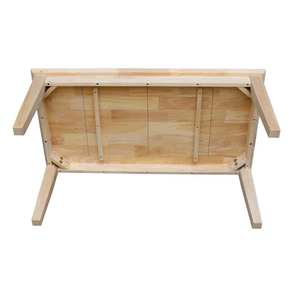 Eco-Friendly Parawood Classic Rectangular Coffee Table, 44.5" Length