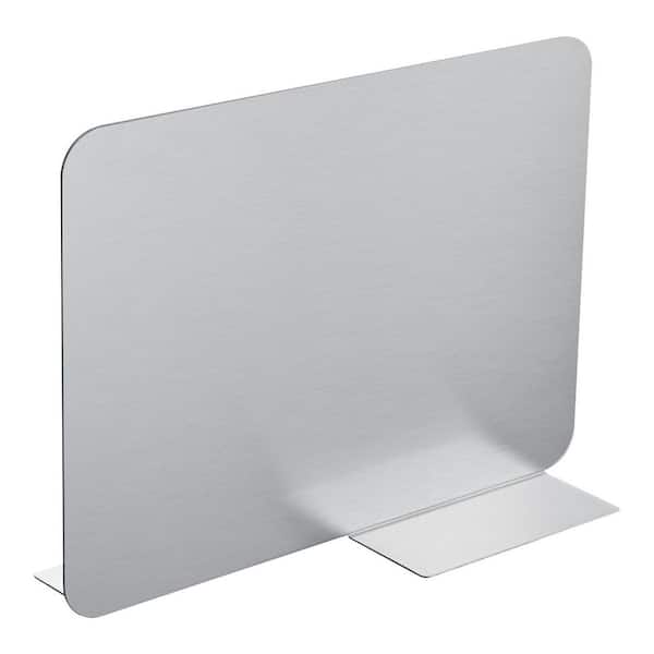 Ice Bin Partition, 20.2 x 5.55 in. Stainless Steel Divider for 24 in. Bar Ice Bin, Stable Bottom Support Undermount