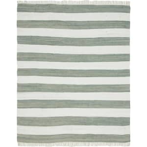 Lorelei Gray/Ivory 8 ft. x 10 ft. Striped Area Rug