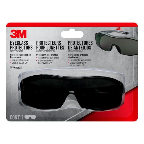 3M Tinted Frame with Tinted Scratch Resistant Lenses Eyeglass Protector (Case of 6)