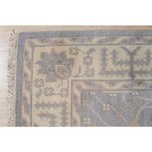 Oushak Gray 6 ft. x 9 ft. Hand Knotted Wool Traditional Area Rug