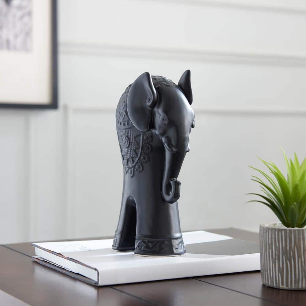 Tall Black Exquisite Indian Elephant