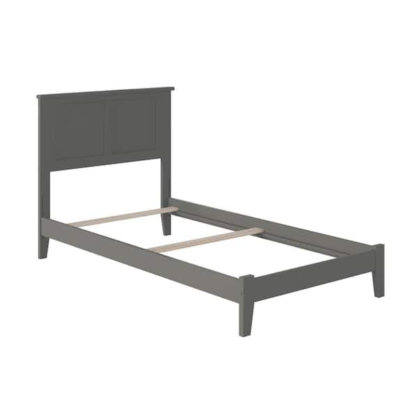 AFI Madison Twin XL Traditional Bed in Grey