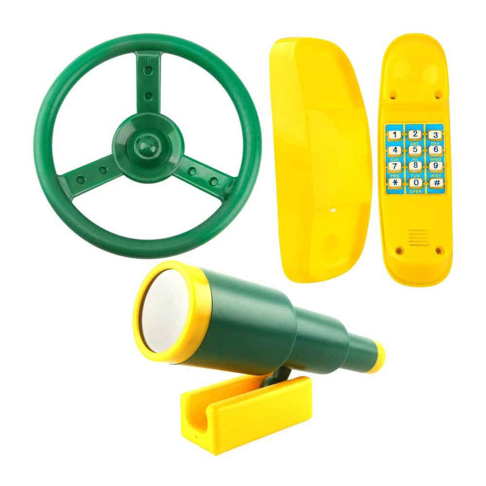 Playground Accessories Set with Steering Wheel, Telescope and Phone for Outdoor Play price history on PriceWatchPro