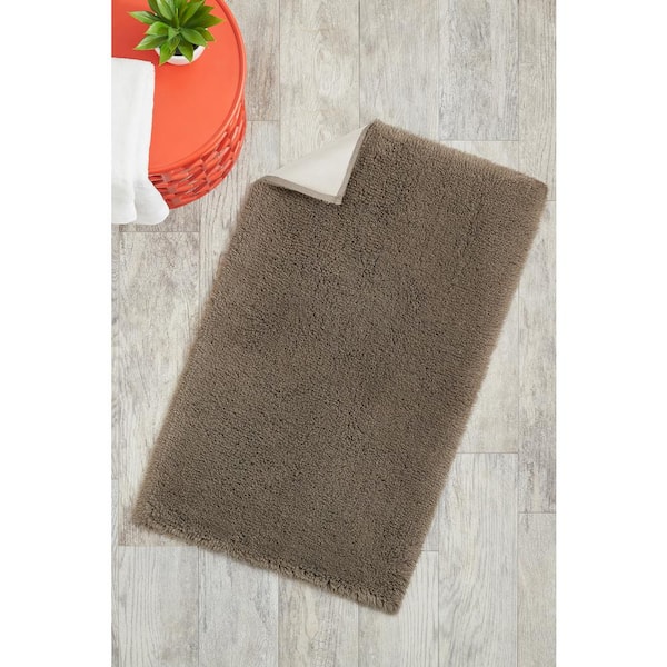 StyleWell Biscuit 25 in. x 40 in. Non-Skid Cotton Bath Rug