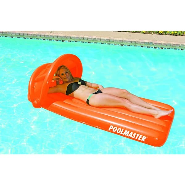Poolmaster Orange Canopy Mattress