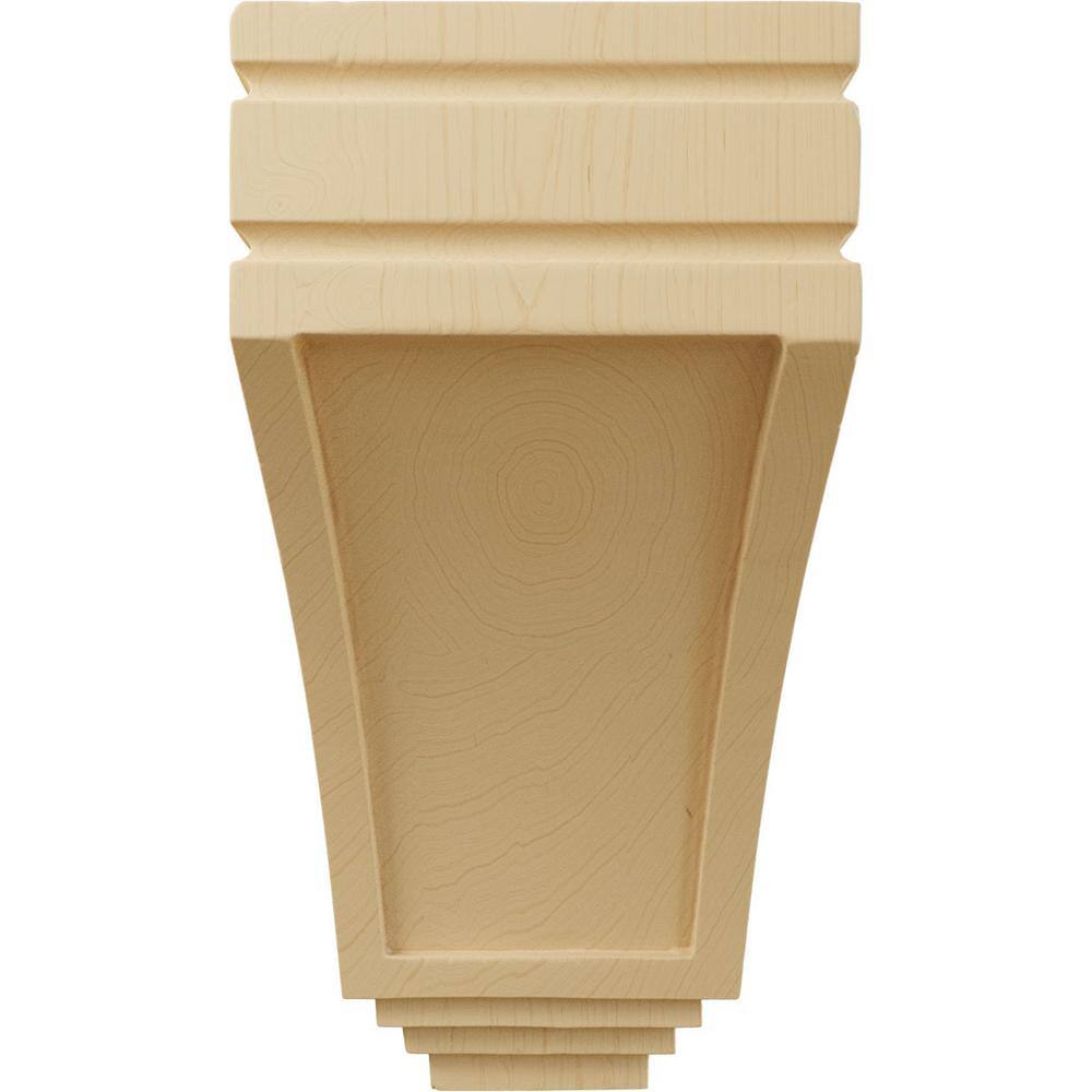 Medium Alder Wood Corbel with Unfinished Paintable Surface