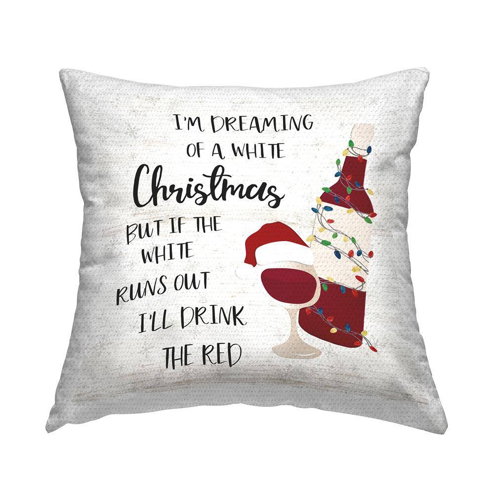Drink The Red Christmas Red Square Outdoor Throw Pillow price history on PriceWatchPro