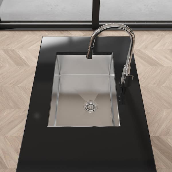 k-one26 HMMHVV 27 in. Undermount Single Bowl 20-Gauge Stainless