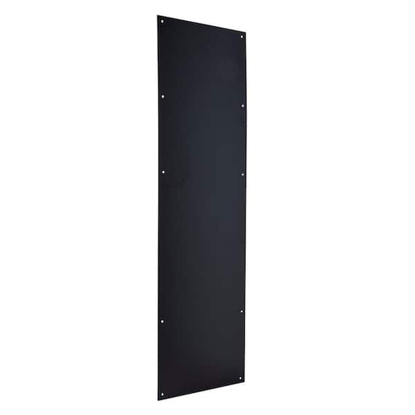 Universal Hardware 10 in. x 34 in. Matte Black Kick Plate UH40136