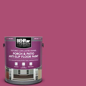 1 gal. #100B-7 Hot Pink Textured Low-Lustre Enamel Interior/Exterior Porch and Patio Anti-Slip Floor Paint