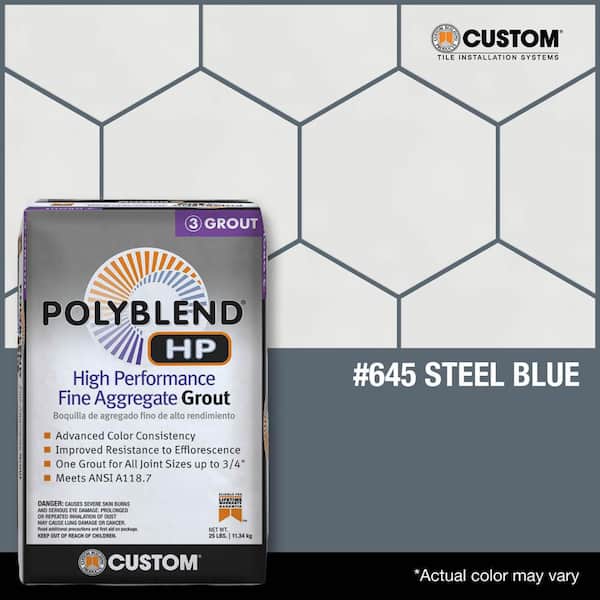 Polyblend HP #645 Steel Blue 25 lbs. High Performance Fine Aggregate Grout