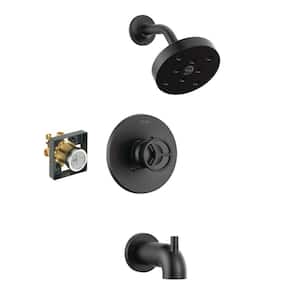 Trinsic Single-Handle 1-Spray Tub and Shower Faucet in Matte Black (Valve Included)