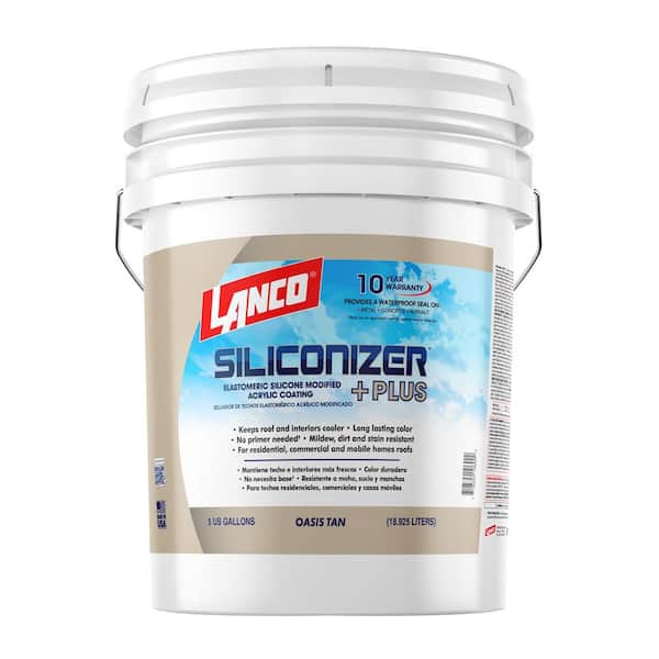 Siliconizer Plus 5 Gal. Acrylic Elastomeric Tan Reflective Roof Coating