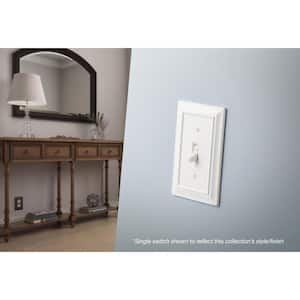 Architectural White 1-Gang Single Duplex Wall Plate (1-Pack)