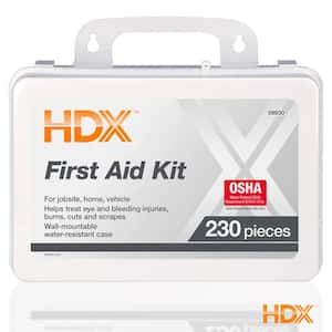 230-Piece Plastic OSHA First Aid Kit