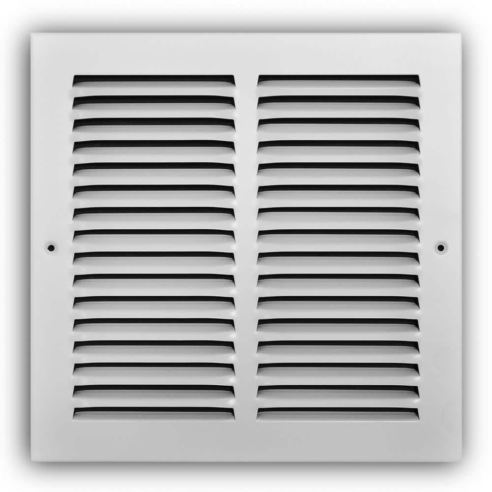 32" x 10" RETURN FILTER GRILLE Easy Air Flow Flat Stamped Face White 
