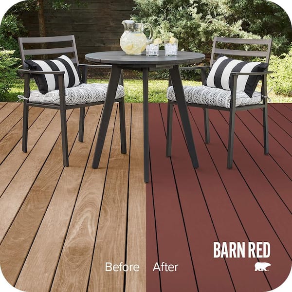5 gal. #SC-112 Barn Red Solid Color Waterproofing Exterior Wood Stain