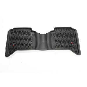 Black Floor Liners Rear 2012-2014 Toyota Hilux Double Cab