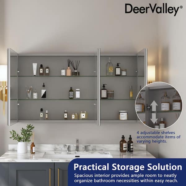 DEERVALLEY 48 in. W x 26 in. H Rectangular Aluminum DEERVALLEY 48 in. W x 26 in. H Rectangular Aluminum