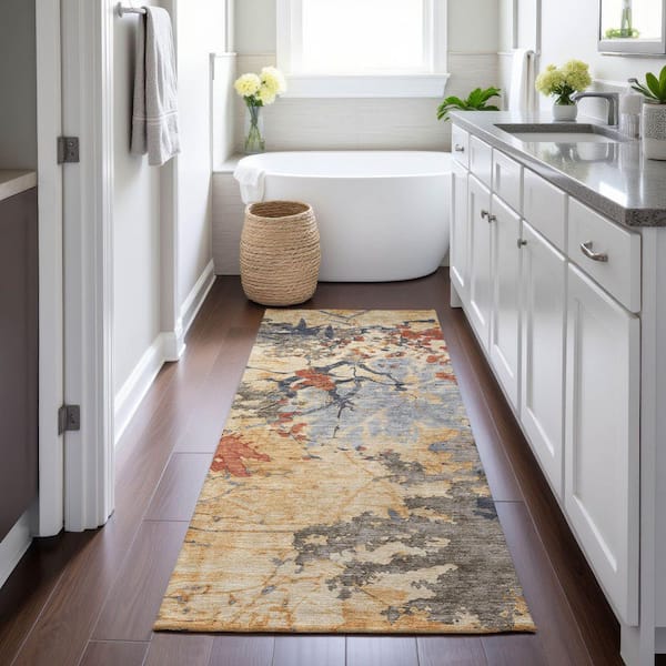 r*n様 runrun Addison Rugs Chantille Machine Washable Indoor/Outdoor Abstract