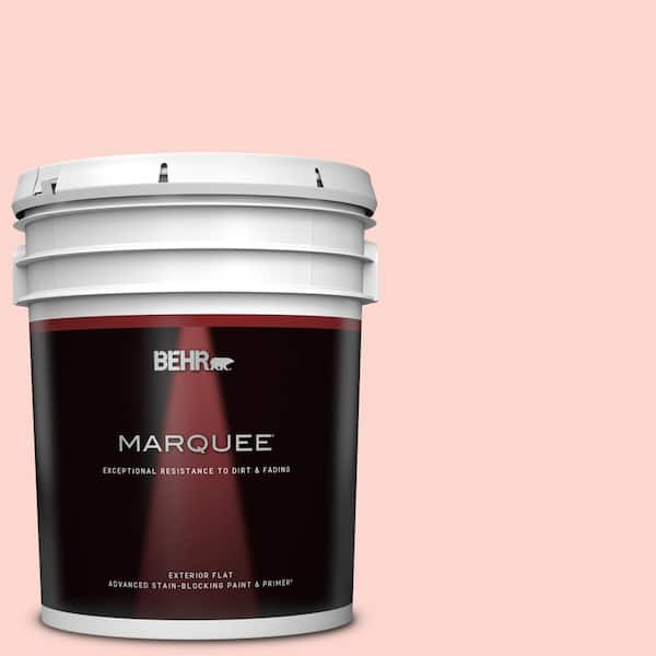 BEHR MARQUEE 5 gal. #170C-2 Creamy Peach Flat Exterior Paint & Primer