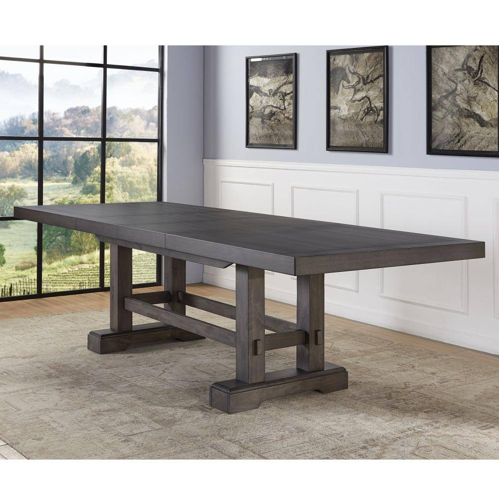 Dusky Cedar Extendable Farmhouse Dining Table for Ten