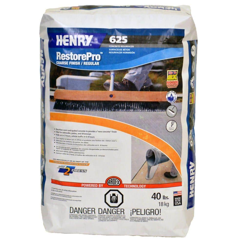 Henry 40 Lbs 625 Restorepro Concrete Repair Resufacer The Home Depot