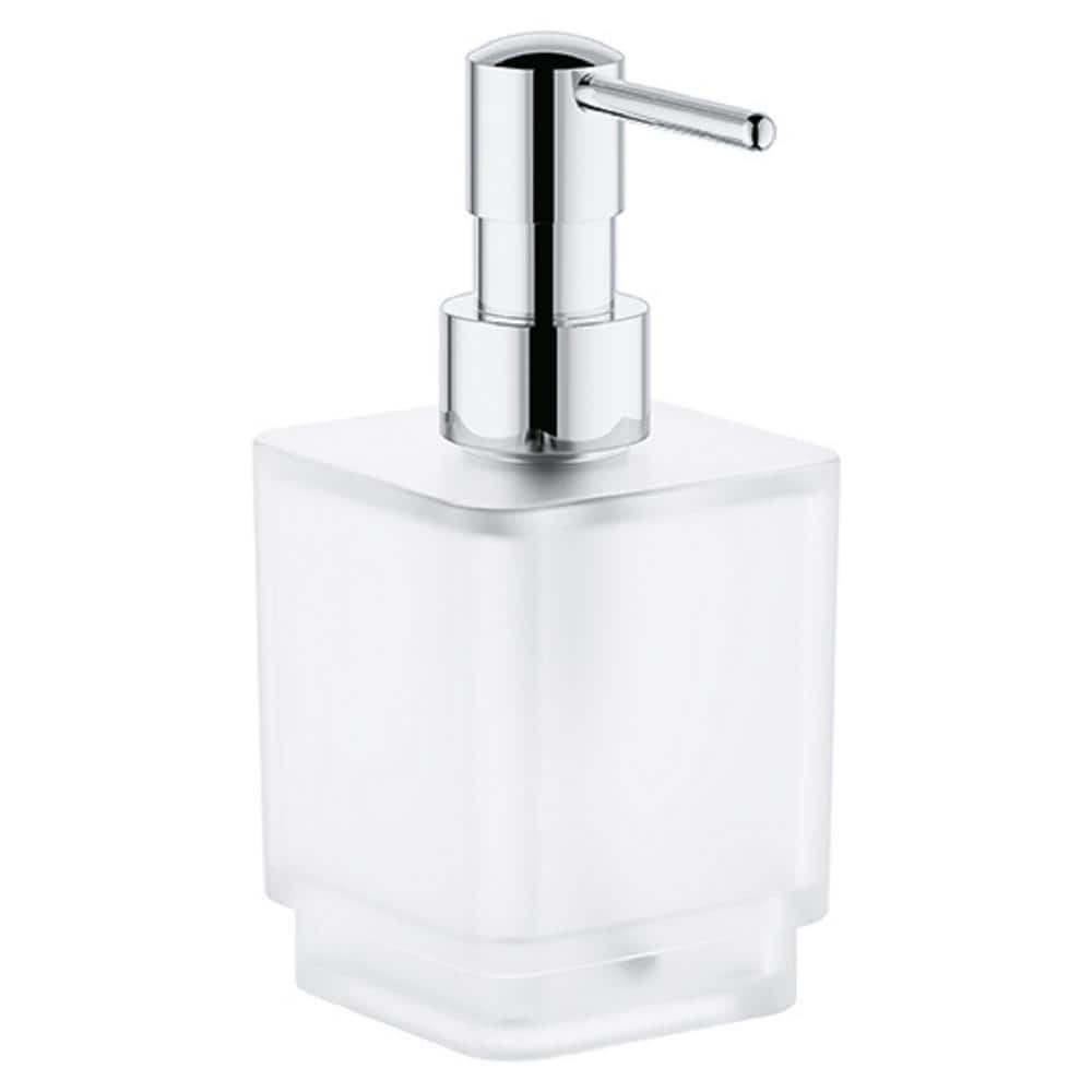 GROHE Selection Cube Soap Dispenser In Chrome 40805000 The Home Depot   Starlight Chrome Grohe Kitchen Soap Dispensers 40805000 64 1000 