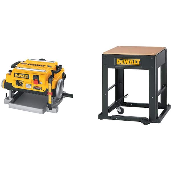 DEWALT 15 Amp 13 in. Corded Planer and Mobile Thickness Planer Stand