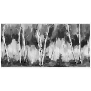 "Mighty Trees" by Marmont Hill Floater Framed Canvas Nature Art Print 30 in. x 60 in. .