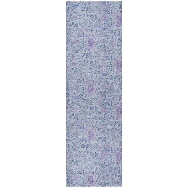Dream Shag Premium Machine Washable Abstract ADS660 Sky 2 ft. x 7 ft. Runner Rug