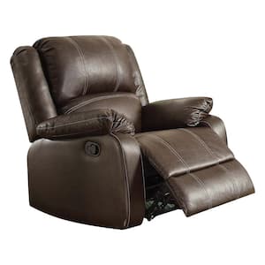 Zuriel Brown Leather Rocking Chair
