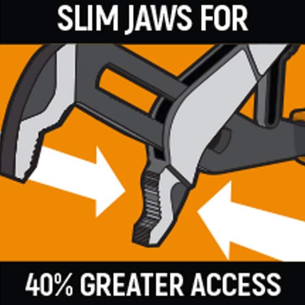 Crescent Z2 Auto-Bite 8 in. V-Jaw Tongue and Groove Dual