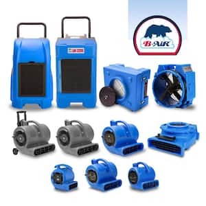 1/3 HP 2.5 Amp HEPA Air Scrubber Purifier for Water Damage Restoration Negative Air Machine in Blue