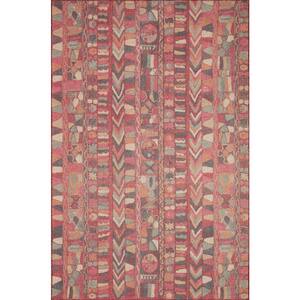 Malik Fuchsia/Multi 8 ft. 4 in. x 11 ft. 6 in. Contemporary 100% Polyester Pile Area Rug