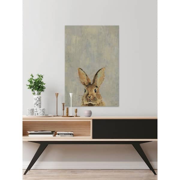 Unbranded 60 in. H x 40 in. W "What up Rabbit" by Julia Posokhova Canvas Wall Art