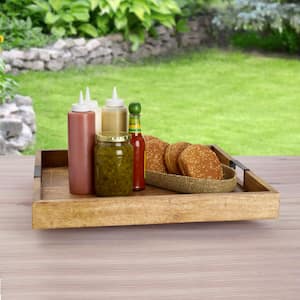 18 in. Square Lazy Susan Serving Tray