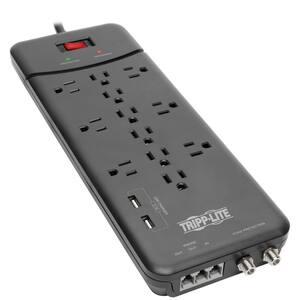 Protect It 12-Outlet Surge Protector with 2 USB Ports