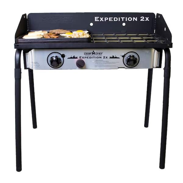Camp Chef Expedition 2X 2-Burner Propane Gas Grill in Silver