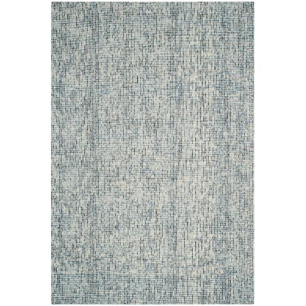 SAFAVIEH Abstract Blue/Charcoal 5 ft. x 8 ft. Solid Area Rug