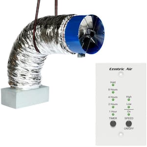 5500 CFM Energy Efficient Whole House Fan Includes 2-Speed Wall Switch with Timer