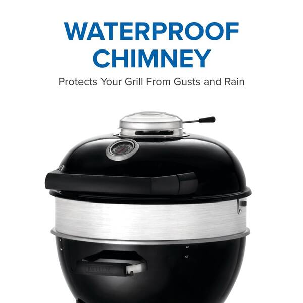 NAPOLEON 22 in. PRO22 Kettle Charcoal Grill in Black PRO22K-LEG-3