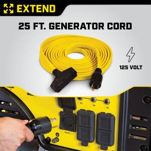 25 ft. 30 Amp 125-Volt Fan-Style Flat Generator Extension Cord