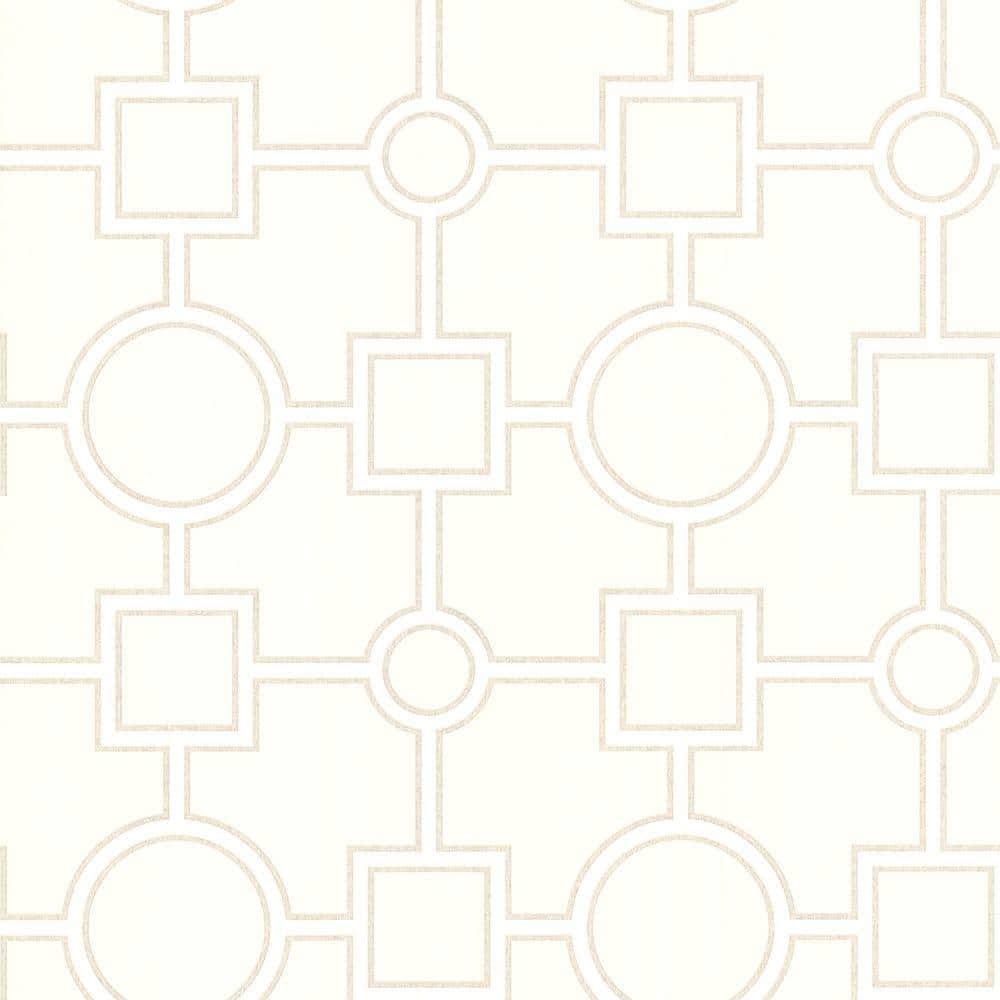 Geovine Beige Geometric Beige Wallpaper Sample