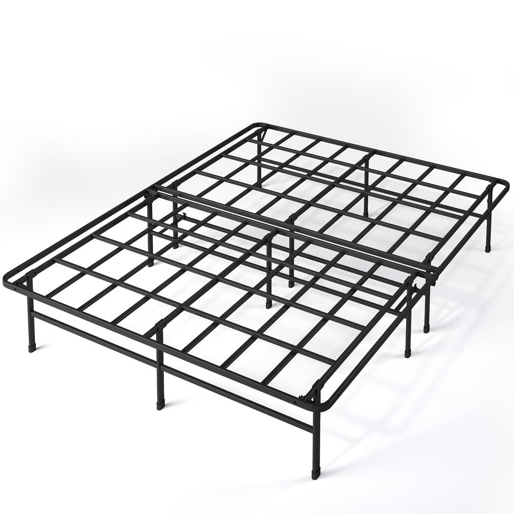 Zinus SmartBase Super Heavy Duty Black Queen Metal Bed Frame SC-PRSK ...