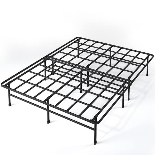 Zinus SmartBase Super Heavy Duty Black Queen Metal Bed Frame