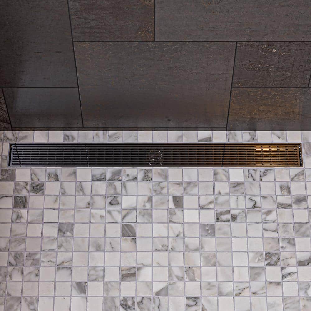 47 Inch Brushed Stainless Steel Linear Shower Drain
