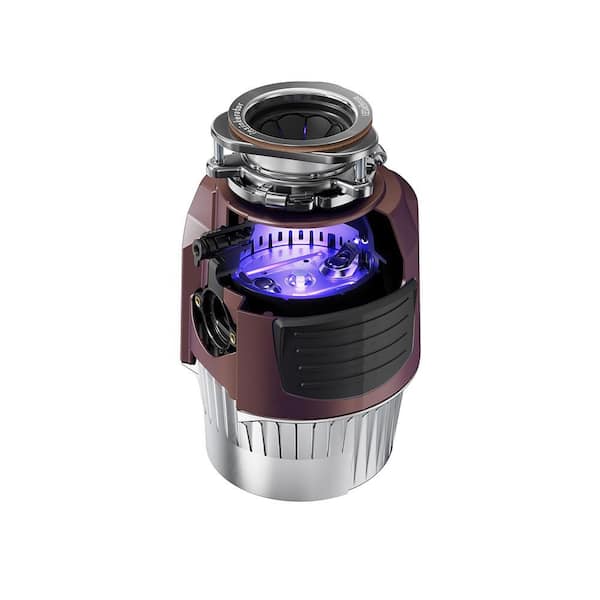 Evolution 1500 LEDefense W/C, 1 HP Continuous Feed Garbage Disposal with EZ Connect Power Cord and Dual Outlet Switch