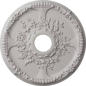 1-3/8 in. x 18 in. x 18 in. Polyurethane Antioch Ceiling Medallion, Ultra Pure White